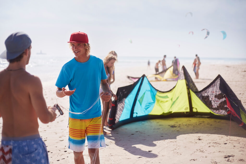 beginner kitesurfing in Zanzibar Paje